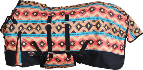 Vista 11 de CHALLENGER 60 "1200D Caballo Partido Impermeable Pesado Invierno Manta Serape 5B107