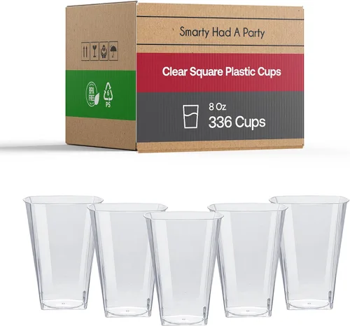 Vista 10 de Smarty Had A Party 500 vasos de plástico transparente de 10 onzas