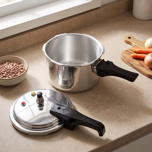 Vista 5 de Olla a presión, adecuada para cocinar frijoles, carnes, verduras, sopas y más, golosinas de cocina, conveniente y práctico