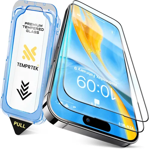 Vista 17 de TEMPRTEK+ 2 Pack para iPhone 14 Pro Protector de Pantalla de Privacidad, Vidrio Templado Antiespía, Resistencia a Rayaduras y Huellas Digitales