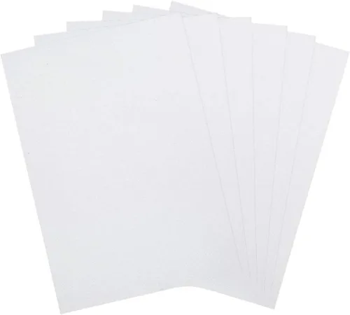 Vista 5 de Mega Crafts 6 hojas metálicas de espuma EVA de 16 x 24 pulgadas, papeles con purpurina azul brillante con parte trasera adhesiva, álbumes