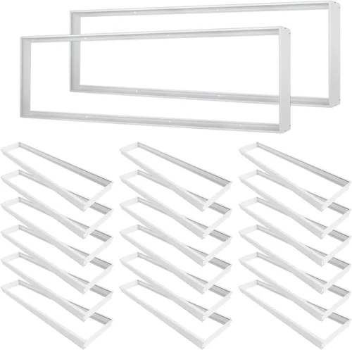 Vista 7 de Kit de montaje en superficie de 1 x 4 para panel plano LED, marco de techo de aluminio para 12 x 48 x 3.13 pulgadas, bueno para panel iluminado