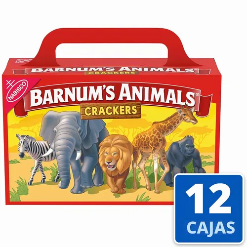 Vista 4 de BARNUM'S Galletas Originales de Animales, Aperitivos a Granel para Niños, 12 Cajas de 2.13 oz