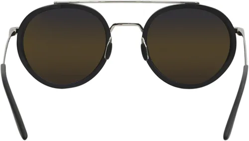 Vista 4 de Vuarnet Edge Round VL1613 1613 0013 gafas de sol de acero inoxidable negro mate 2.047in