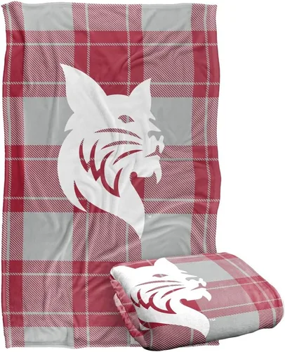 Vista 231 de LOGOVISION St John's University Campus Plaid Spirit Silky Touch Manta súper suave 36 x 58 pulgadas