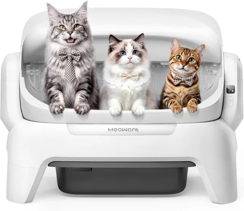 Vista 9 de Meowant Caja de arena automática extragrande, exploración infrarroja y Negro