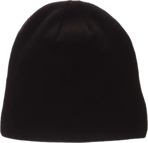 Vista 2 de Zephyr Blackout Edge Tonal Skull Cap - NHL Negro Cuffless Winter Knit Beanie Toque Hat