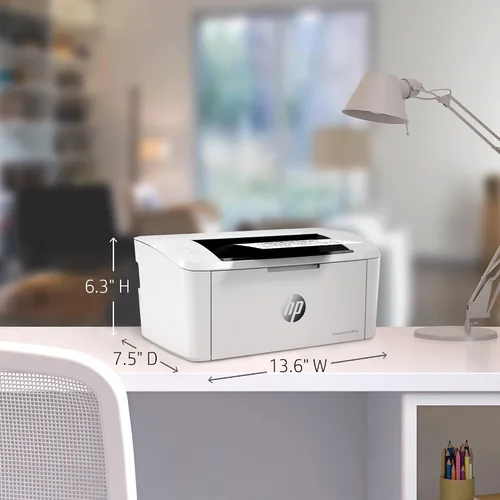 Vista 5 de HP LaserJet Pro M15w Impresora monocromática inalámbrica, funciona con Alexa (W2G51A)