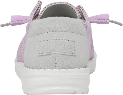 Vista 5 de Hey Dude Wendy - Mocasines de lona con cordones para mujer, zapatos cómodos y ligeros