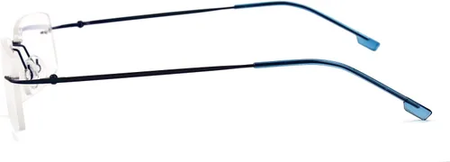 Vista 30 de Agstum Titanium Alloy Flexible Rimless Hinged Frame Optical Eyeglasses Frames