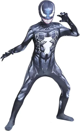 Vista 3 de JINGFENG Disfraz de superhéroe para niños, Halloween, Navidad, regalo de cumpleaños