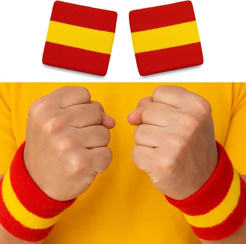 Vista 8 de DIRTYRAGZ Dodgeball - Juego de camiseta y bandas para el sudor, muñequeras retro con diadema, camisa de cosplay, disfraces divertidos de Halloween