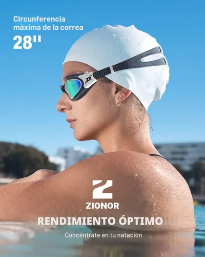Vista 7 de ZIONOR G1 - Gafas de natación polarizadas unisex para mujeres adultas, antiniebla, 100% anti UV, gafas de buceo