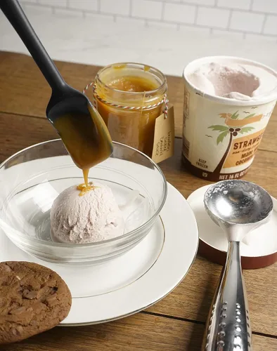 Vista 5 de RSVP International Colección de herramientas para helados, aptos para lavavajillas, mango grande, cucharada