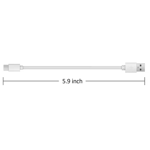 Vista 7 de Cable de carga rápida USB a USB C 2A, 1 paquete, 4 en 1 USB A a tipo C cable de carga para baterías AA, pilas AAA, baterías C, baterías D, solo