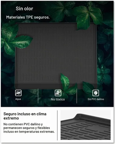 Vista 4 de KIWI MASTER Alfombrilla de maletero de carga para Toyota 4Runner 2010-2024, repuesto OEM PT218-89112 para todo tipo de clima, forro de maletero TPE