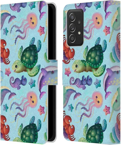 Vista 109 de Head Case Designs Officially Licensed Carla Morrow Colorful Space Dice Patterns Leather Wallet Case Compatible with Samsung Galaxy A07 4G