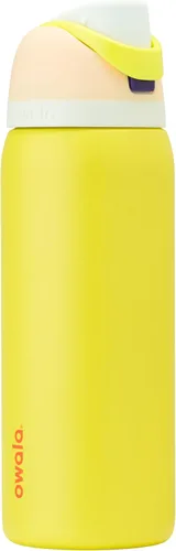 Vista 42 de Owala FreeSip - Acero inoxidable - 32 oz - Morado/Azul (pistas de esquí de los años 80)