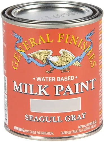 Vista 34 de General Finishes Pintura de leche a base de agua, 1 pinta, blanco antiguo