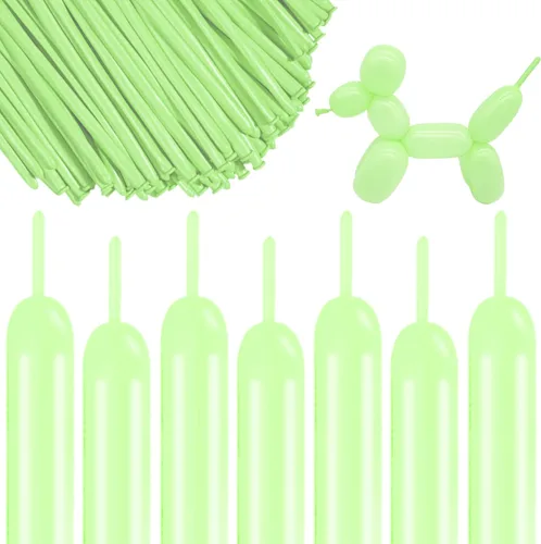 Vista 12 de ASIYUHY 260 globos largos, paquete de 100 globos de animales retorcidos Negro