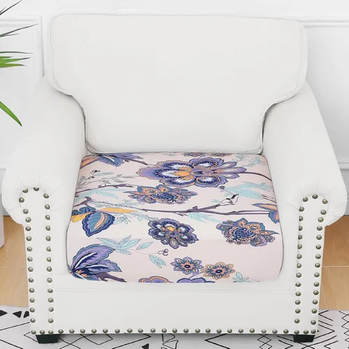 Vista 5 de Smiry Fundas de cojín de sofá estampadas, fundas elásticas suaves para sofá, fundas de sofá lavables antideslizantes, protector de muebles para Beige