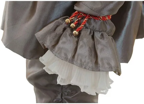Vista 7 de Disfraz unisex de Halloween para adultos, disfraz de carnaval, mujer, uniforme de payaso de 8 piezas