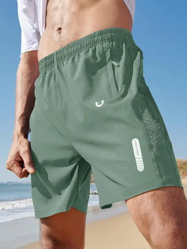 Vista 2 de NORTHYARD Pantalones cortos deportivos ligeros de secado rápido y de 7pulgadas para hombre, para senderismo, deportes, gimnasio, correr