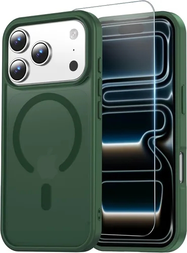 Vista 41 de Funda transparente para iPhone 11 con protector de pantalla, compatible con Magsafe, antiamarilleo, protección de grado militar, a prueba de golpes