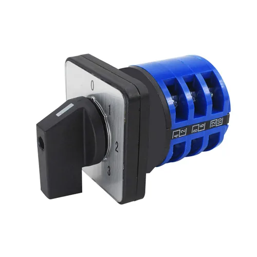Vista 5 de Interruptor selector de cambio universal, interruptor de transferencia de potencia, 4 posiciones 12 terminales, LW26-10/3 0-3 380V 10A Motor