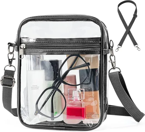 Vista 14 de yuanming Bolsa transparente aprobada para estadios, bolsa cruzada transparente, bolsas transparentes para estadios para mujeres