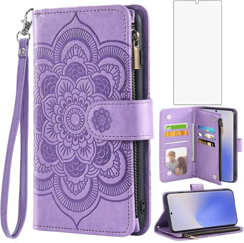 Vista 11 de Asuwish Funda de teléfono para Samsung Galaxy Note 20 Glaxay Note20 5G con protector de pantalla de vidrio templado y soporte para tarjeta de Azul