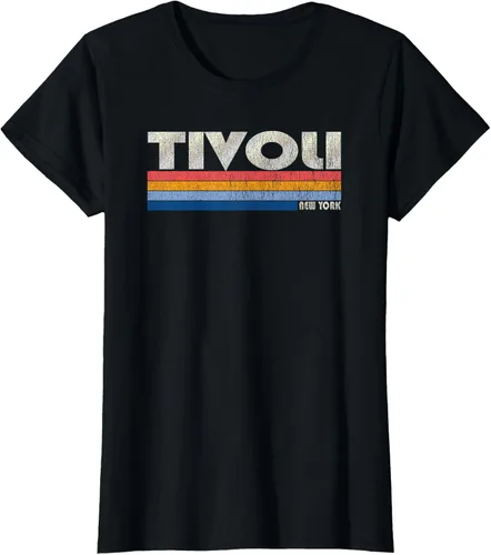 Vista 45 de Camiseta vintage de los años 80 estilo Tivoli NY