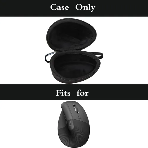 Vista 6 de Funda para mouse Logitech Lift Vertical Ergonómico, Caja de transporte de viaje para Logi Wireless Bluetooth Inalámbrico Ratón vertical inalámbrico