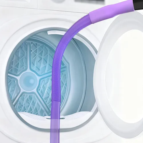 Vista 9 de Kit de limpieza de pelusa para secadora mejorado: accesorio de manguera de vacío flexible para eliminación de pelusas. Cepillo de limpieza profunda