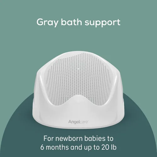 Vista 2 de Angelcare Soporte de baño para bebés (gris) Ideal para bebés de menos de 6 meses de edad