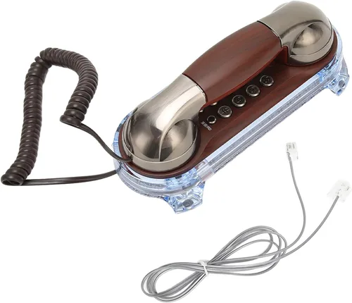 Vista 9 de Teléfonos fijos para el hogar, teléfonos de pared, teléfono con cable para personas mayores, teléfono doméstico retro terrestre, teléfono fijo