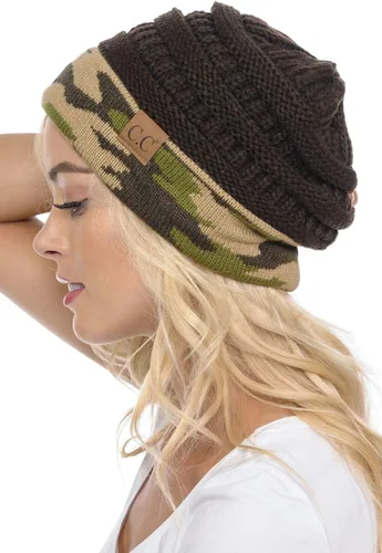 Vista 511 de C.C Trendy Warm Chunky Soft Stretch Cable Knit Beanie
