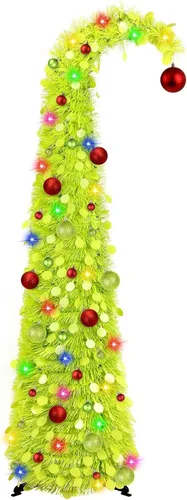 Vista 17 de N&T Nieting - Árbol de Navidad de oropel Negro