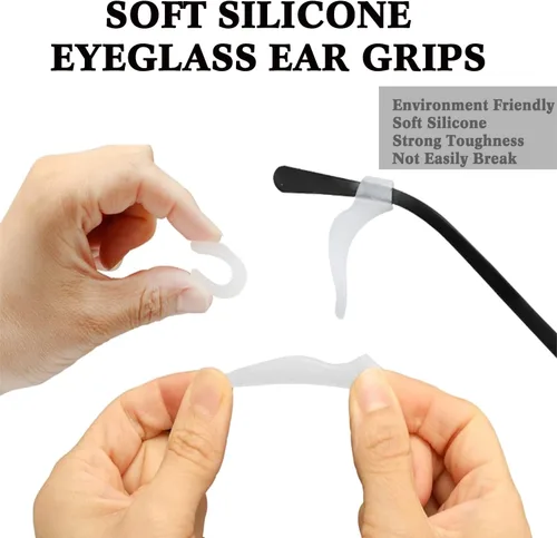 Vista 3 de YMCCOOL 20 pares de sujetadores antideslizantes para gafas con 3 correas ajustables para gafas, retenedor de gafas de cuerda deportiva