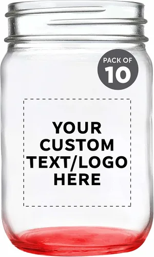 Vista 16 de DISCOUNT PROMOS Juego de 10 tarros de albañil decorativos, 12 onzas, texto personalizable, logotipo, enlatado, tapa de aluminio, color negro