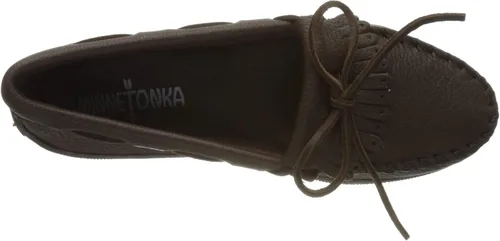 Vista 5 de Minnetonka Mocasines Kilty con flecos para mujer, Natural