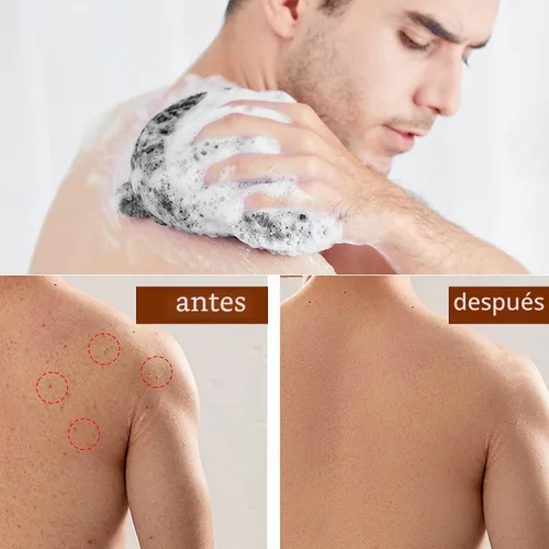 Vista 6 de Esponja de red africana auténtica,Exfoliating Body Shower Scrubber