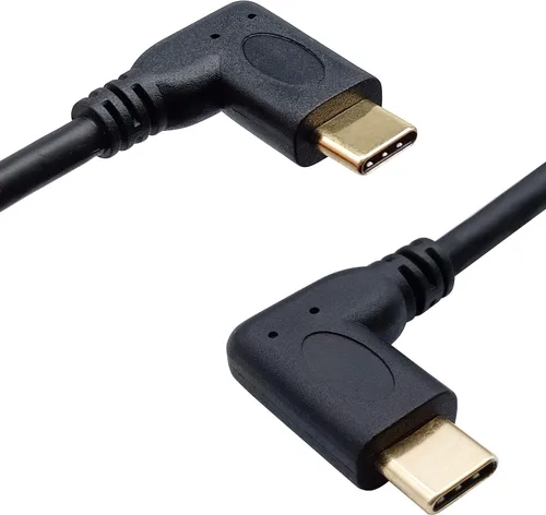 Vista 3 de Cable de extensión de conector USB 3.1 tipo C macho a macho Gen 2 (10 Gbps), compatible con carga, datos, audio, cable de video para MacBook Pro