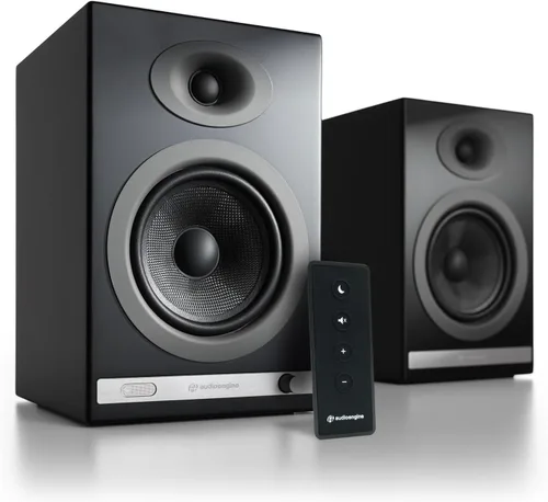 Vista 11 de Audioengine Altavoces inalámbricos A5+ para estantería - Altavoces Bambú