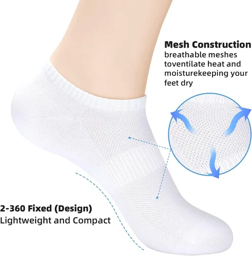 Vista 2 de ATBITER Ankle Socks Women's Thin Athletic Running No Show Low Cut Socks 5-Pairs