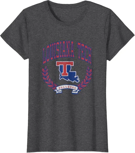 Vista 6 de Louisiana Tech Bulldogs Varsity Logo - Camiseta con licencia oficial, Negro