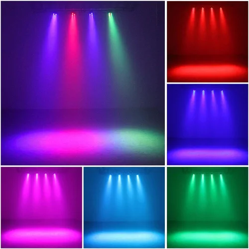 Vista 5 de MUSYSIC Banda DJ completa profesional de 8 pares con luces LED de escenario