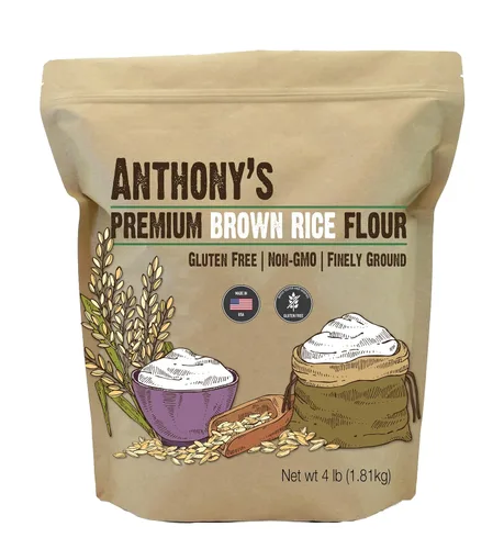 Vista 9 de Harina marrón de arroz Anthony's, libre de GMO