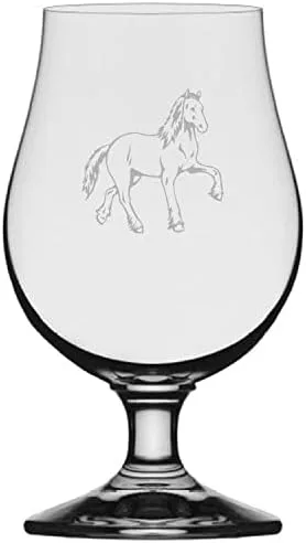 Vista 17 de Abaco Barb Body Horse - Vaso de cerveza Iona grabado (13.25 onzas)
