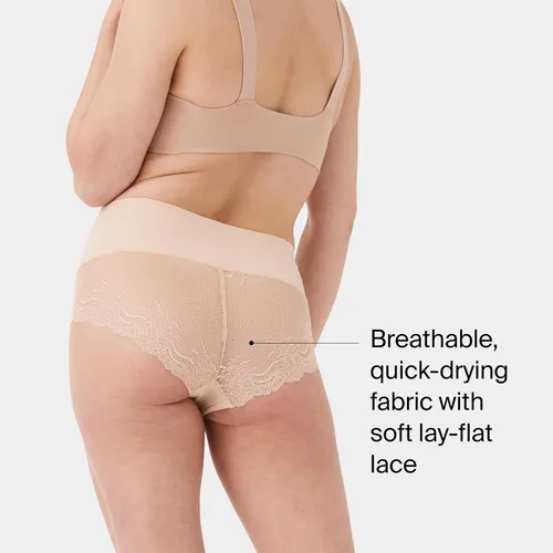 Vista 2 de SPANX Undie tectable, bragas hipster de corte alto con encaje, para mujer